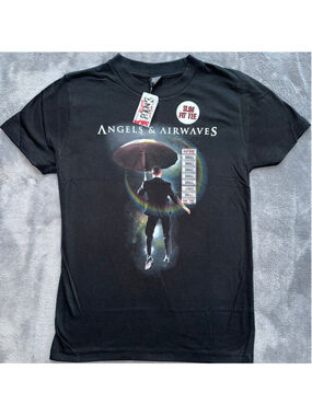 NOS Adult Unisex Small Hot Topic SS Slim Fit TShirt Angels & Airwaves Band Y2K